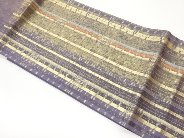 JAPANESE NAGOYA OBI / WOVEN BAMBOO